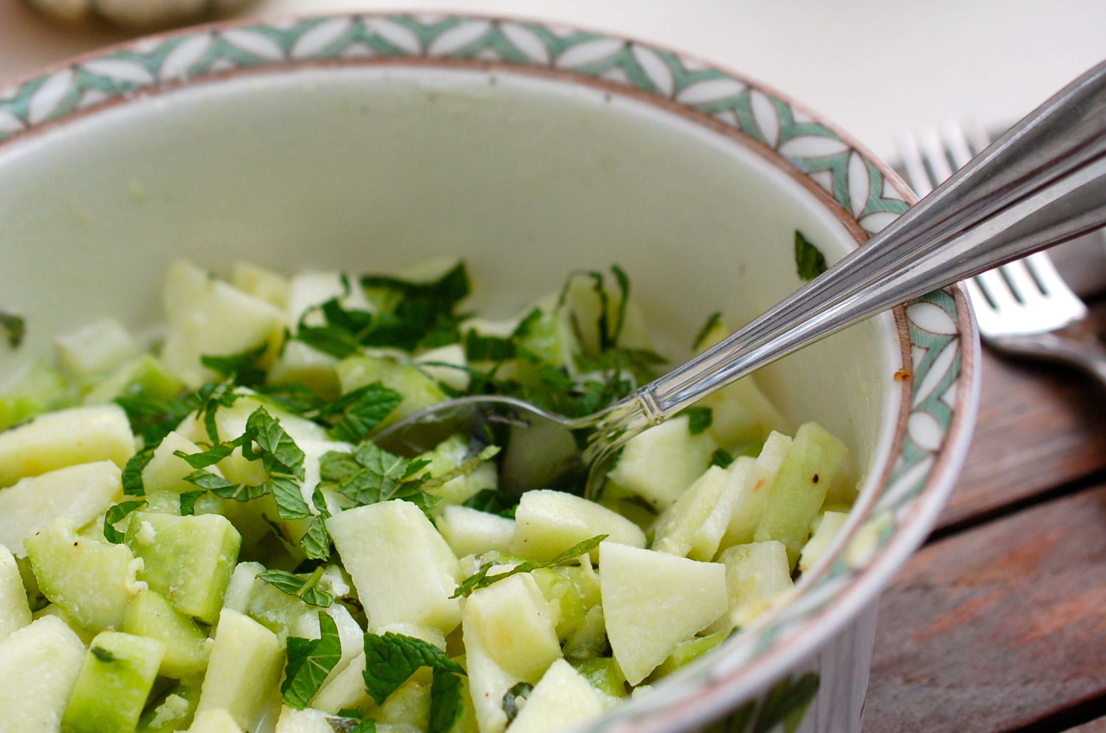 Apfel-Gurken-Minze Salat nach Lea Linster » frische Küche!